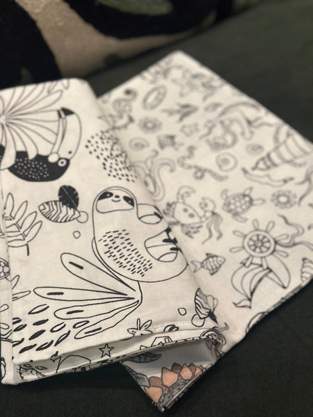 Cahier de coloriages lavables DINOSAURE + 6 feutres lavables