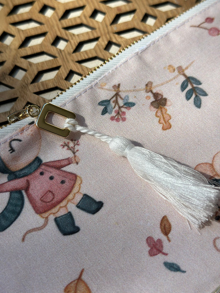 Maxi trousse de toilette DOUBLE GAZE SOURIS