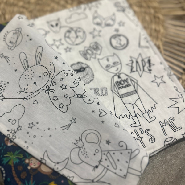 Cahier de coloriages lavables JUNGLE + 6 feutres lavables