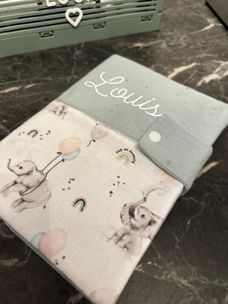 Protège carnet de santé Éléphant