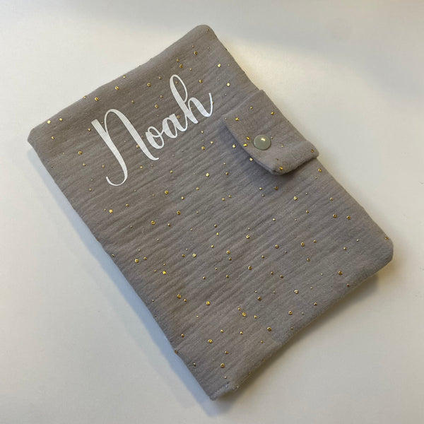Protège carnet de santé DOUBLE GAZE BEIGE
