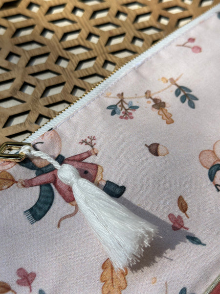 Maxi trousse de toilette DOUBLE GAZE SOURIS