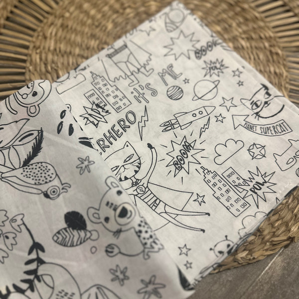 Cahier de coloriages lavables ROUTE + 6 feutres lavables