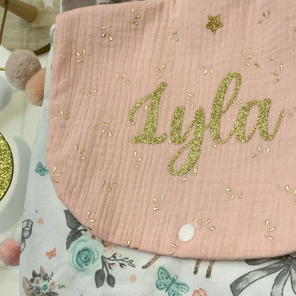 Produit puériculture | Magasin bébé Versailles | Magasin puériculture Versailles | Sac à dos ou cartable d'école (ou crèche) pour enfant et bébé avec nom personnalisé fait main en France (madeinfrance) par BabyloveinParis / Baby love in Paris modèle biche