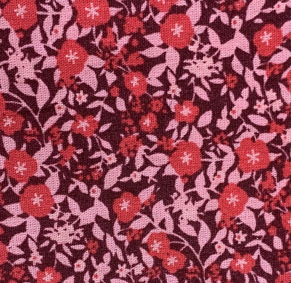 Catalogue de tissus | BabyloveinParis | Baby love in Paris | Motif liberty wiltshire fleuri rouge