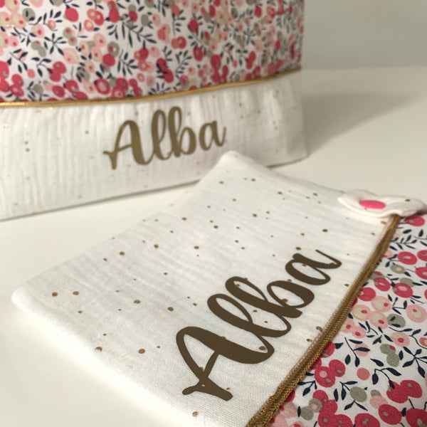 Protège carnet de santé LIBERTY WILTSHIRE DOUBLE GAZE