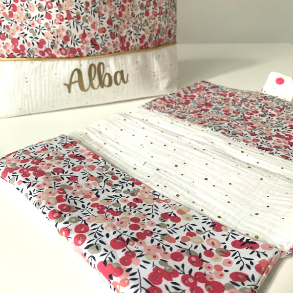 Maxi trousse de toilette DOUBLE GAZE LIBERTY ROSE