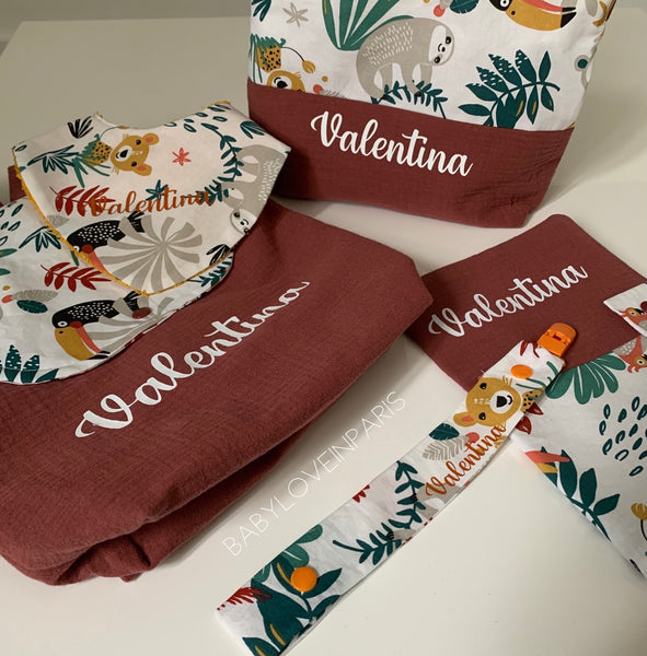 Maxi trousse de toilette JUNGLE DOUBLE GAZE