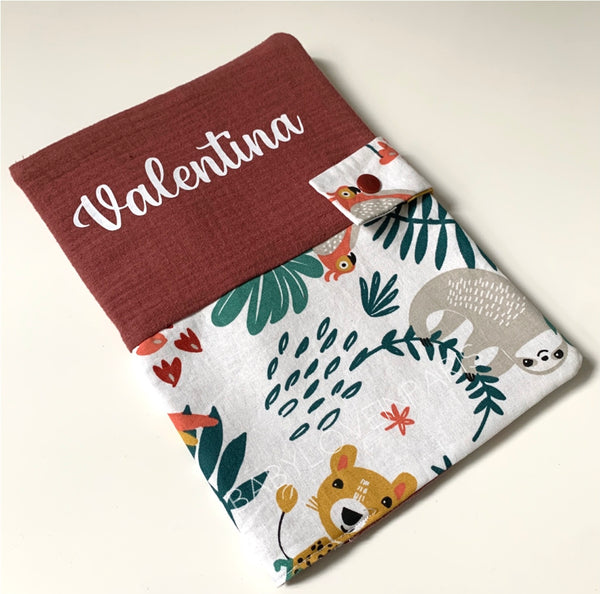 Protège carnet de santé JUNGLE DOUBLE GAZE