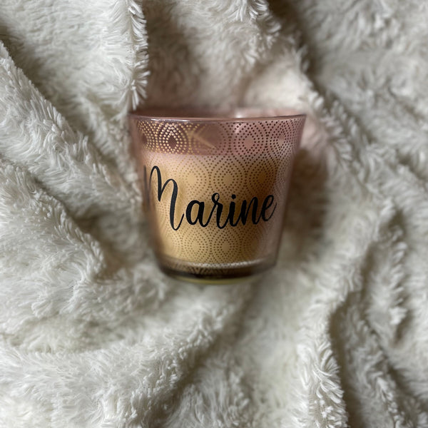 Bougie personnalisée prénom