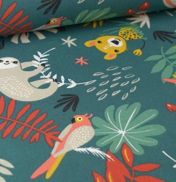 Catalogue de tissus | BabyloveinParis | Baby love in Paris | Motif vert émeraude pailleté doré
