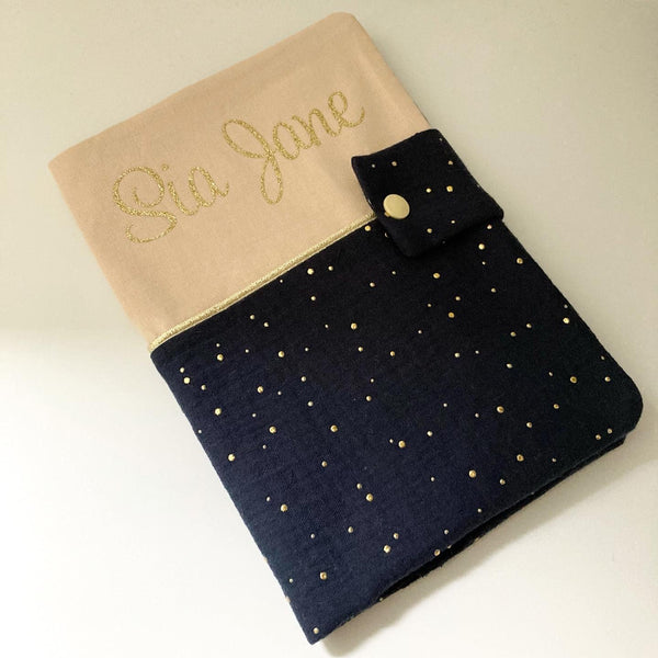 Protège carnet de santé DOUBLE GAZE COTON