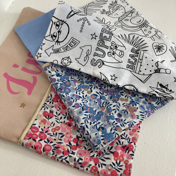 Cahier de coloriages lavables LIBERTY ROSE+ 6 feutres lavables