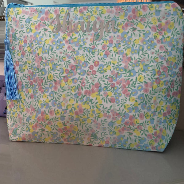 Maxi trousse de toilette LIBERTY JAUNE