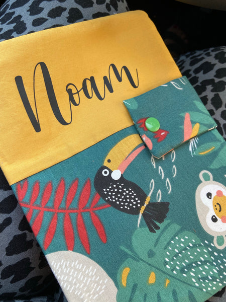 Protège carnet de santé JUNGLE VERT
