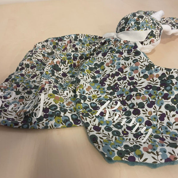Doudou lapin personnalisé LIBERTY WILTSHIRE