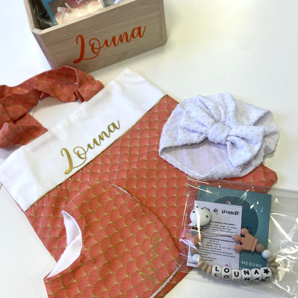 60 EUROS- Coffret bois personnalisé