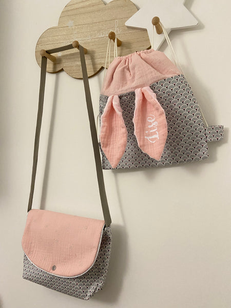Petit sac de fille ÉVENTAIL ARGENT