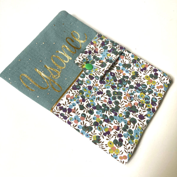 Protège carnet de santé LIBERTY WILTSHIRE DOUBLE GAZE
