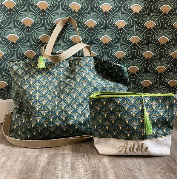 Sac à langer avec poches intérieures ÉVENTAIL JAPONAIS