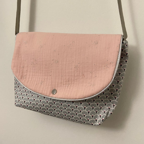 Petit sac de fille ÉVENTAIL ARGENT